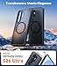 TORRAS for Samsung Galaxy S26 Ultra Case, [Military Grade Protection] [Fit for MagSafe] Shockproof Magnetic Translucent Classic Grippy DIY Button for Samsung S26 Ultra Case Slim, Black
