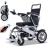 【SICHERHEIT UND STABILITÄT】： Der leichte faltbare Elektrorollstuhl verfügt über ein elektromagnetisches Bremssystem, das sofort stoppt, wenn Sie Ihre Hand vom Joystick-Controller loslassen. Kein Rutschen, sicher und zuverlässig.Steuern Sie die Richtung über den Joystick，Die kippsicheren Räder sorgen für zusätzliche Sicherheit. Der Ladeanschluss befindet sich unterhalb des Controllers und erleichtert das Aufladen. Die Lithium-Batterie hat eine 2-jährige Garantie.