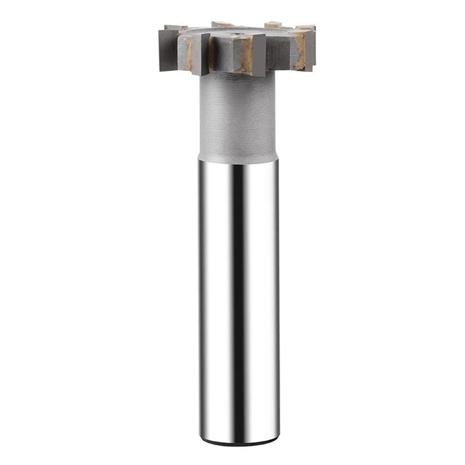Frez palcowy z rowkiem T o średnicy 60 mm, stal szybkotnąca + końcówka węglikowa Frez z gniazdem klinowym Chwyt prosty do stali nierdzewnej Miedź aluminium(60mmx8Hx20Dx110L)