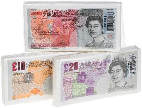 Bank Note Paper Napkins £10 Fifty Pound Novelty Pack of 10