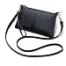 Lecxci Leather Crossbody Purses Clutch Phone Wallets with Card Slots for Women (Black)