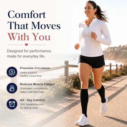Image of COOLOVER Copper Compression Socks for Women and Men(6 Pairs)-Best Support for Running, Athletic, Travel