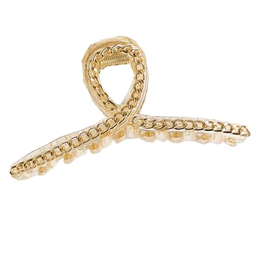 1pc cadena de metal sujeción tiburón horquilla grande baño horquilla cabeza joyería hembra (C)