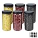 6 Pack 32 OZ Large Clear Plastic Storage Jars with Lids & Labels,A Pen - Wide Opening Durable Round Food Grade Containers - BPA Free PET Container Pantry, Home & Kitchen Storage by ZMYBCPACK
