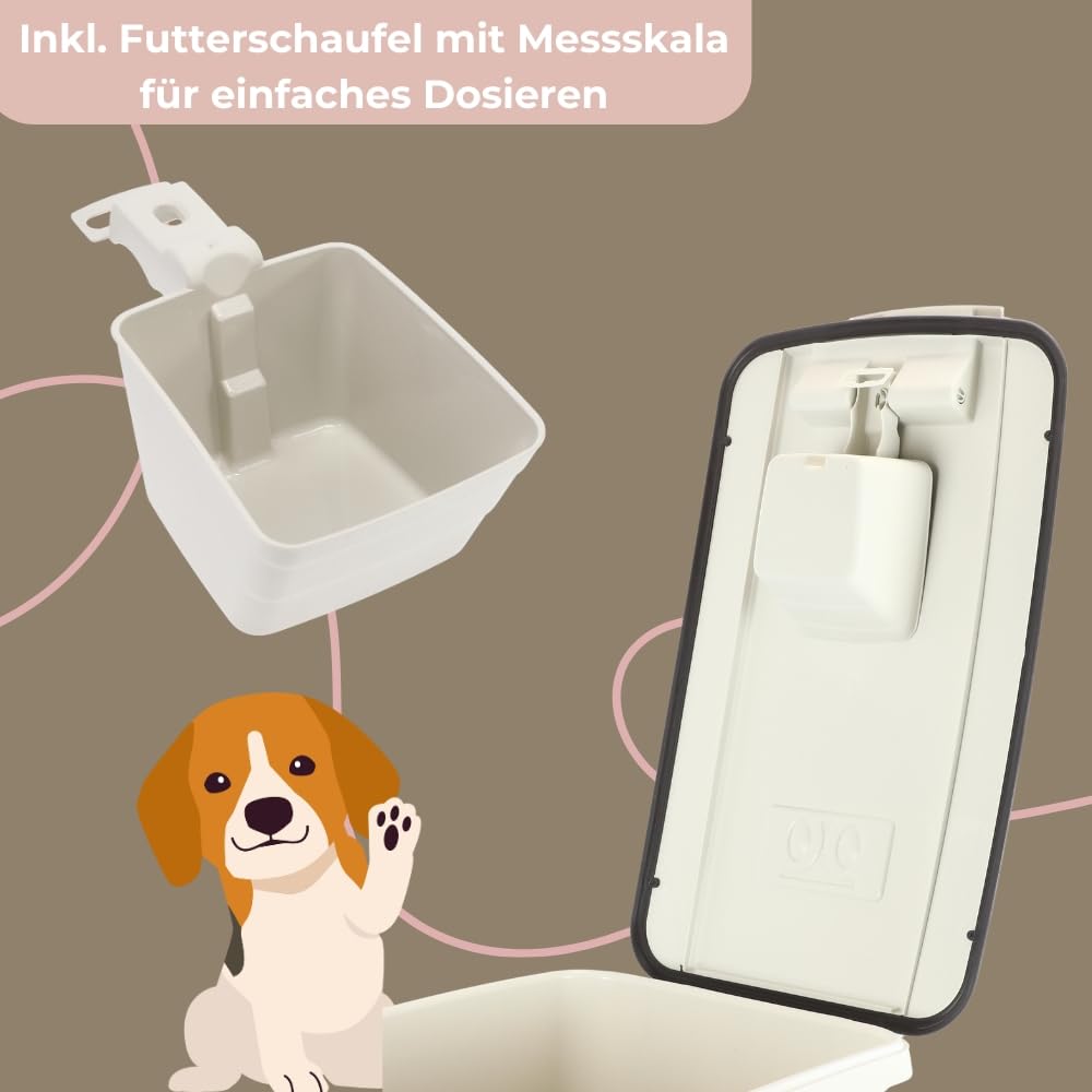 GarPet 2er Set Futtertonne Luftdicht mit Deckel Futtertonne Pferd Hund Hundefutter Aufbewahrung Hundefutter Box Trockenfutter Aufbewahrung Futterbox 54 L