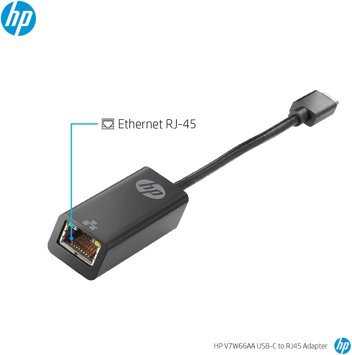HP Inc. USB-C to RJ45 AdapterNew Retail, V7W66AA#AC3New Retail)