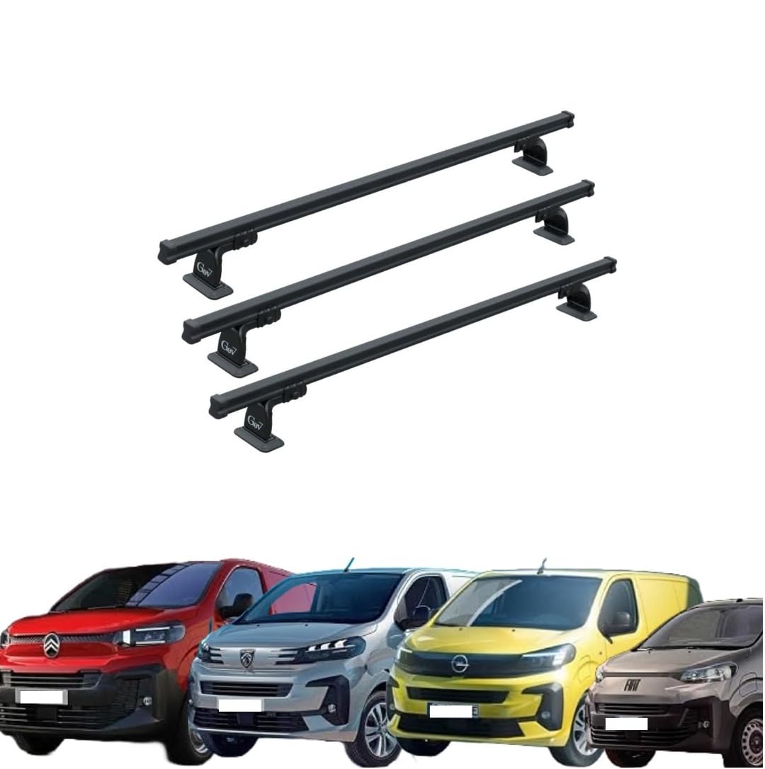 SET 3 BARRE PORTATUTTO COMPATIBILI CON JUMPY e SPACETOURER, EXPERT e TRAVELLER,SCUDO,VIVARO, PROACE VERSO e VAN