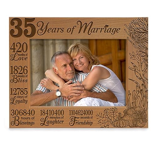 KATE POSH 35 Years of Marriage Picture Frame,...