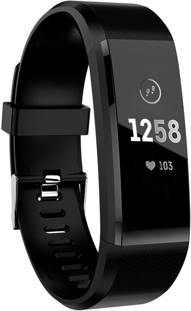 ZDAGO Fitness Tracker with Heart Rate Monitor,Waterproof Smart Band with Calorie Counter, Activity Tracker with Connected GPS, Pedometer for Men, Women and Gift