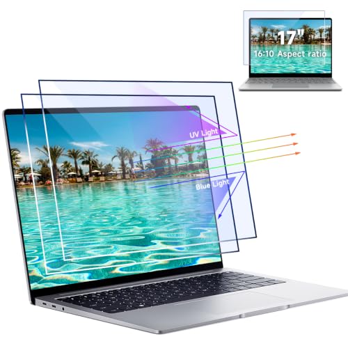 Image of IPROKKO 2 Pack 17-Inch 16:10 Blue Light Filter Laptop Screen Protector