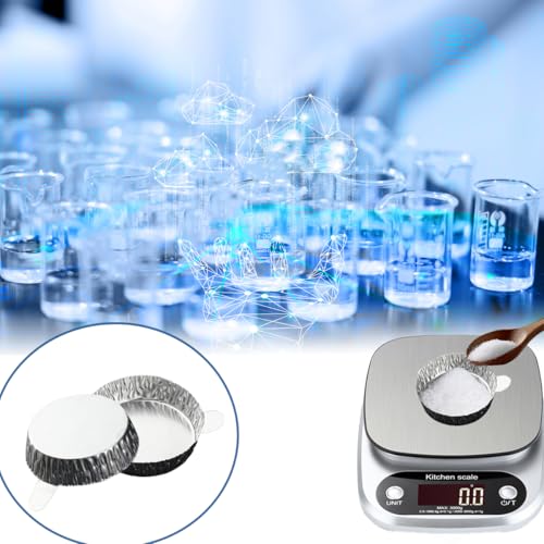aluminum weigh boats aluminum foil weighing dish plate trays middle 100 pieces