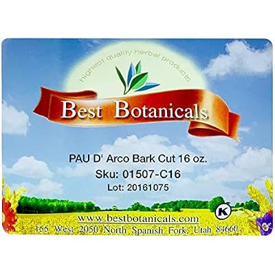 Best Botanicals Pau D' Arco Bark Cut 16 oz.
