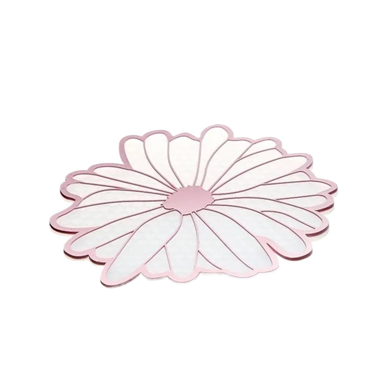 3pcs Silicone Tablemat Flower Kitchen Dining Table Decor Heat Insulation Mat Pad Cup Holder Coaster Bowl Placemat For Table(Pink)