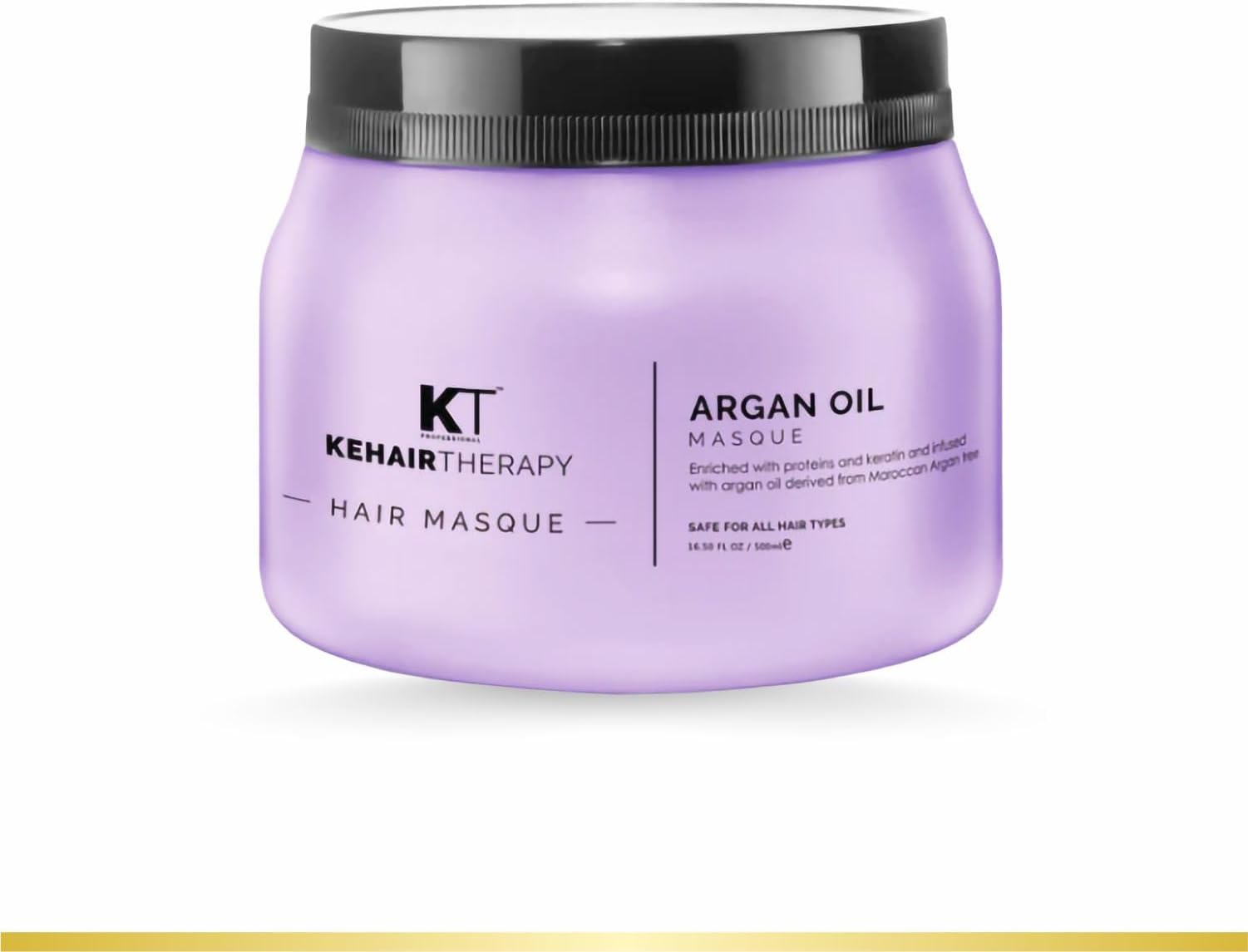 KT Professional Argan Oil Hair Masque For Anti-Aging Hair (500ml), Milky White