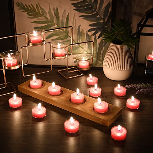 Zest Candle 50-Piece Tealight Candles, Hot Pink #TOP2