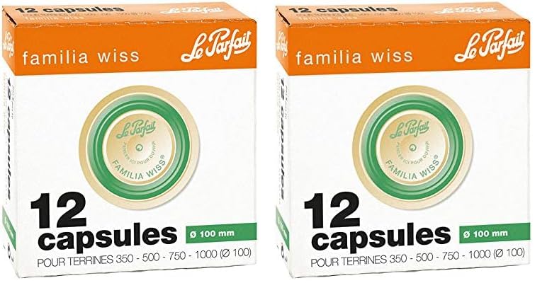 Le Parfait - familia wiss - Boite de 12 capsules Familia Wiss - 100mm - Vert (Lot de 2)