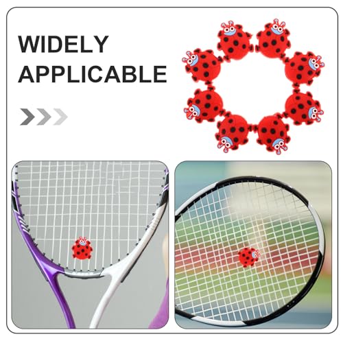 Amortiguadores de vibraciones para tenis Gatuida de silicona roja, pack de 8 piezas 3