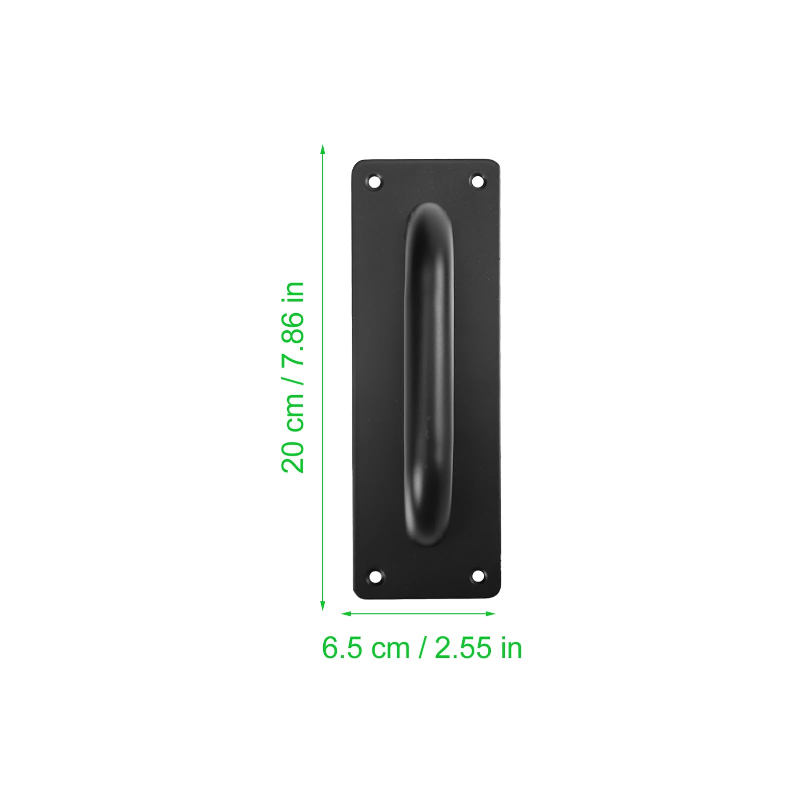 Holibanna 1pc Door Handle Handrail Courtyard Door Pull Handle Gate Hardware Handrail Knob Stainless Steel Black