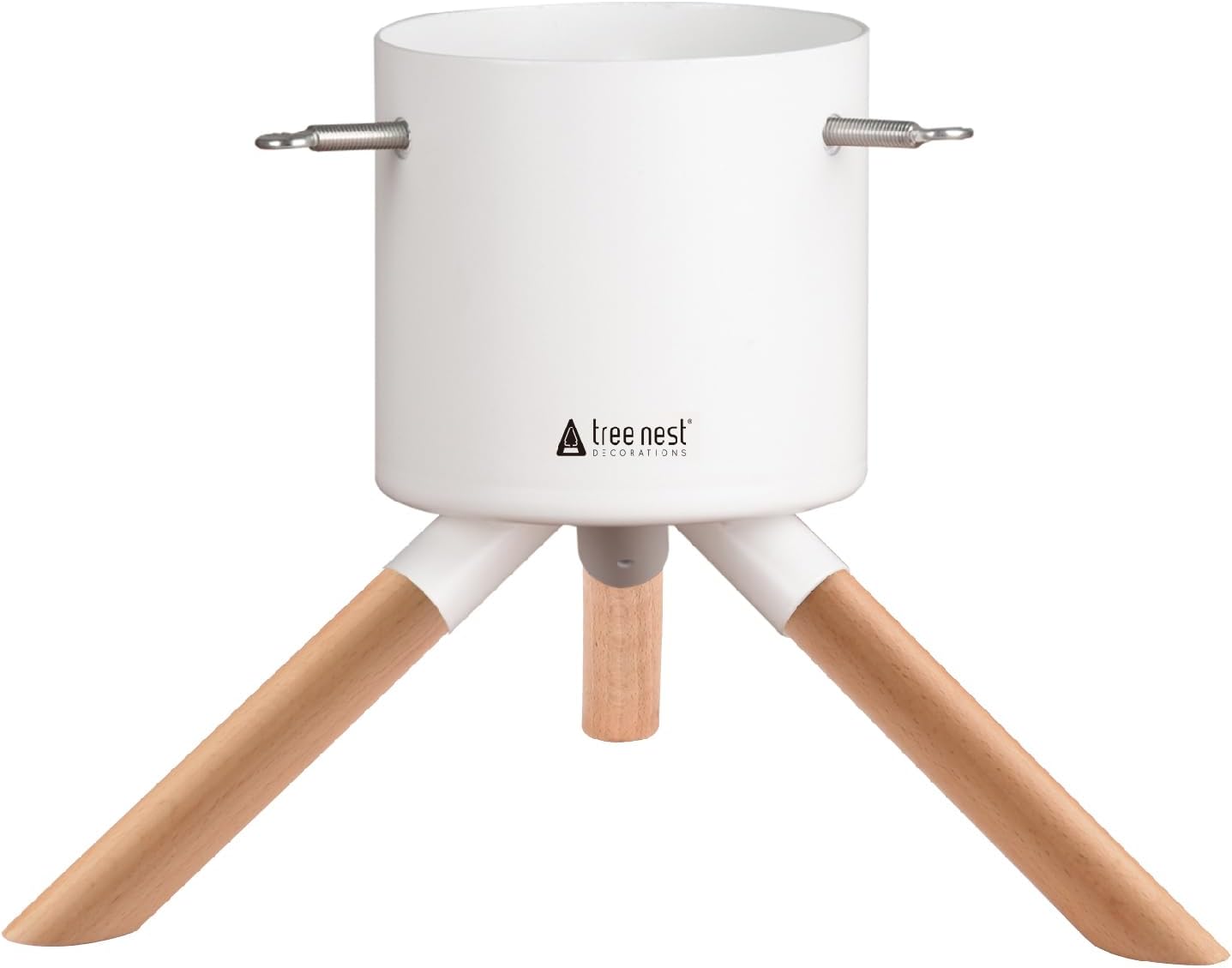 Tree Nest Christmas Tree Stand Base for 3ft 4ft 5ft Modern Tabletop Christmas for Real Small Tree Mini Christmas Tree Holder for Xmas Tree Decoration White