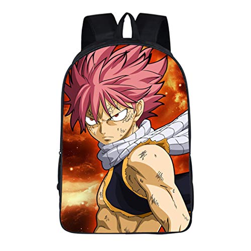 WANHONGYUE Fairy Tail Anime Bilddruck Backpack Rucksack Büchertasche Schultasche für Schüler Jungen Mädchen /1
