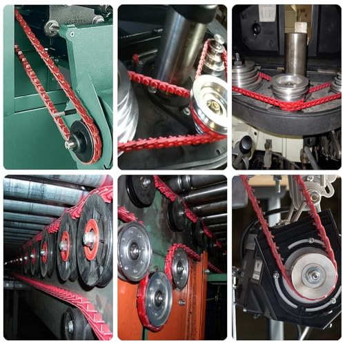 Image of 10FT Power Twist V Belt 3 /8-inch x 10 Feet Z Type, Industrial Rubber Adjustable Link Drive V-Belts for Lathes, Drill Press, Table Saws, Tractor Starter,3L Profile, 3 /8 inch Width, 120 inch Length