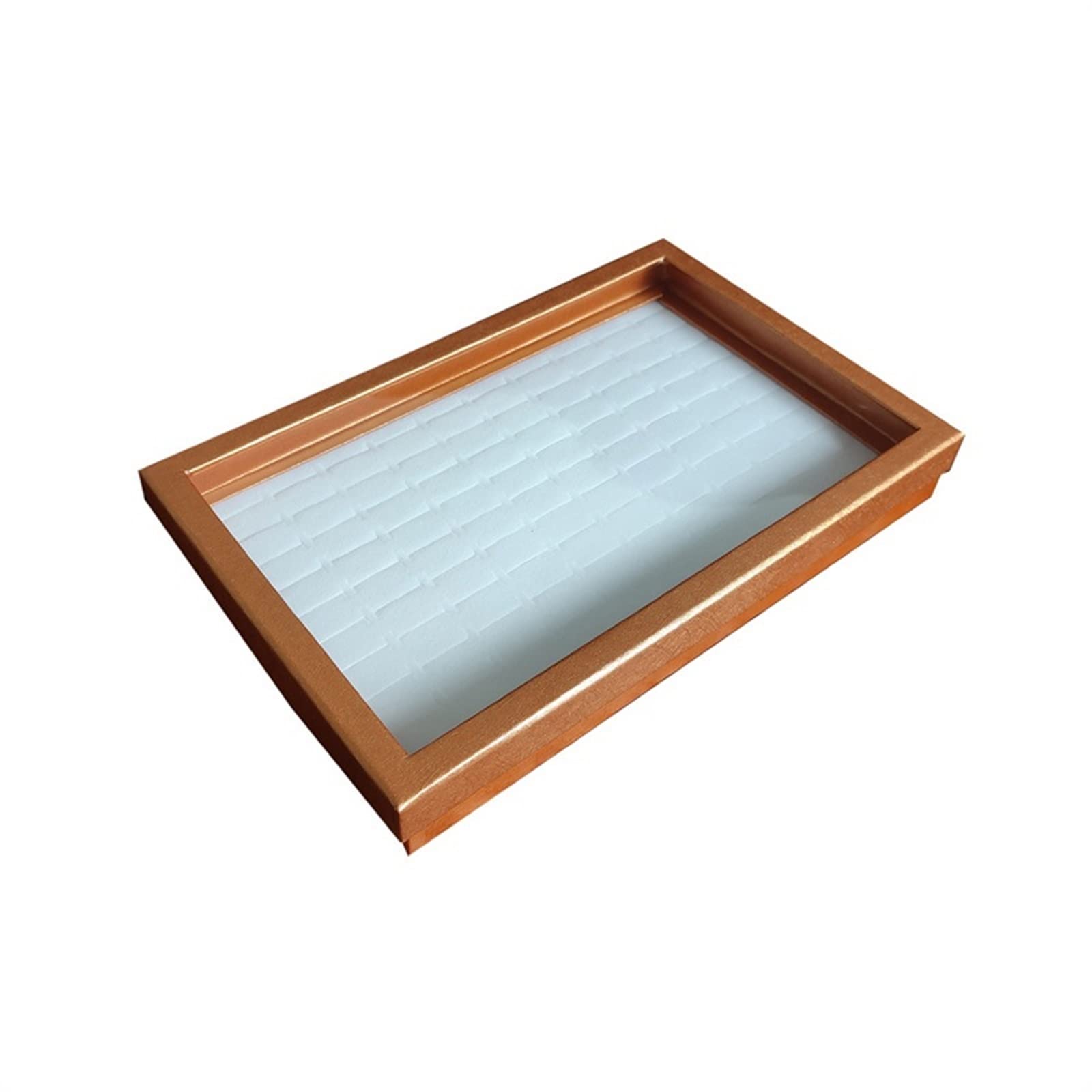DNCG Caja organizadora de joyas, caja expositora de anillos de esponja, estuche protector de cartón for almacenamiento de joyas, escaparate, anillo, gemelos, bandeja de joyería