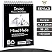 Deviazi Mixed Media Sketchbook 100-Sheets Acrylic Art Pad, Sketch Book, Watercolor | Drawing Pad, Acid-Free Paper for Drawing Paper, Painting, Sketching | Spiral Bound Sketchbook | Coloring Book