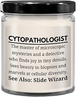 Cytopathologist Candle, Gift for Cytology Lab, Microscope Lover, Cellular Pathology Decor, Biopsy Expert Present, Doctor Item