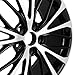 SCITOO wheel rims size:18 * 8.0in,ET:50,H/PCD:5 * 114.3,CB:60.1,1 pcs BLACK MACHINE FACE