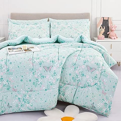 Viviland Twin Butterfly Comforter Set Cover
