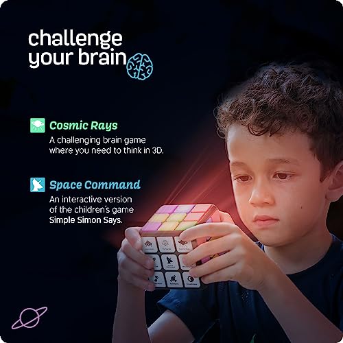 rechargeable game activity cube - toys for boys and girls - 9 fun brain amp memory games - birthday gifts for age 6 7 8 9 10 11 12 year old kids teens - best boy toy gift ideas