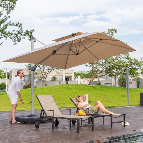 PURPLE LEAF Parasol Déporté 3x3m