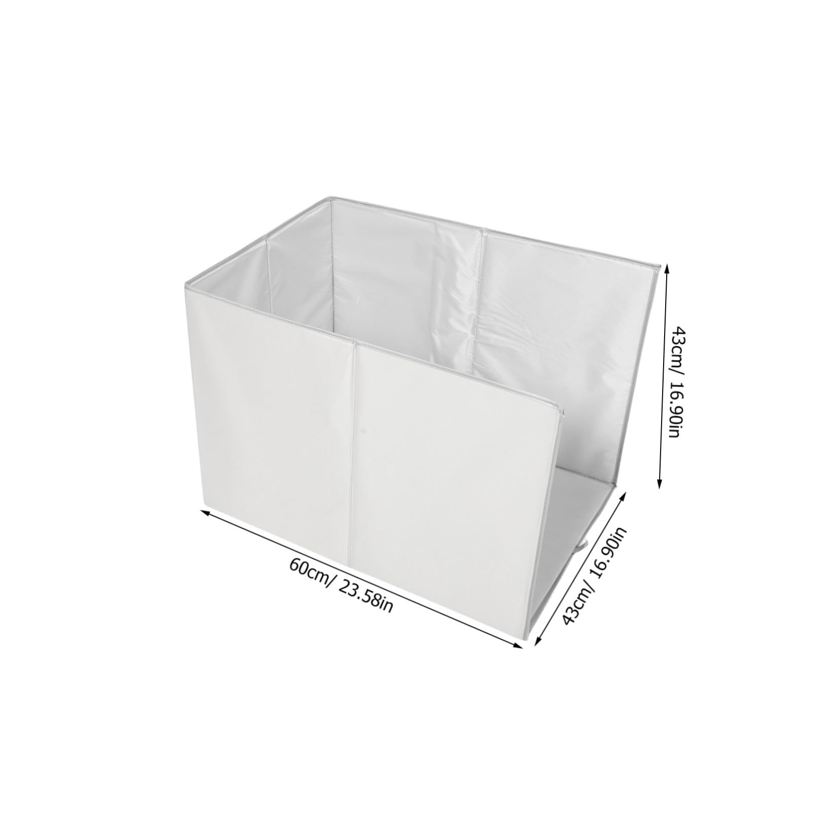 CLISPEED Urinschutz für Katzentoilette 62x43cm Faltbare Kunststoff Abdeckung mit Erhöhtem Trennblech Dreiseitig für Innenbereich und Katzenstreu Schutz