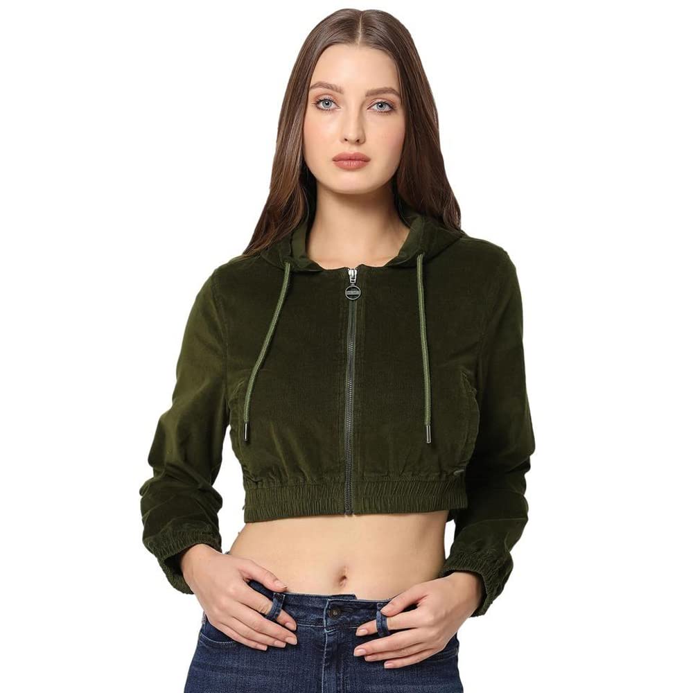 Pepe Jeans Cotton Blend Women Cropped Length Jackets in neutral