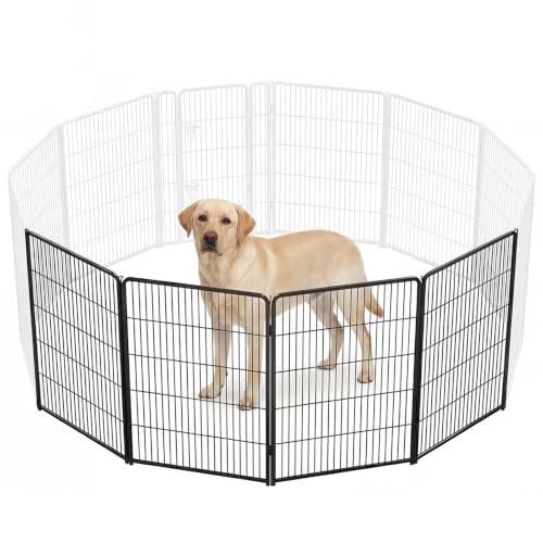 Image of NEWBULIG Dog Playpen Indoor 40 Inch 4 Panels, Metal Outdoor Dog Fence Pen