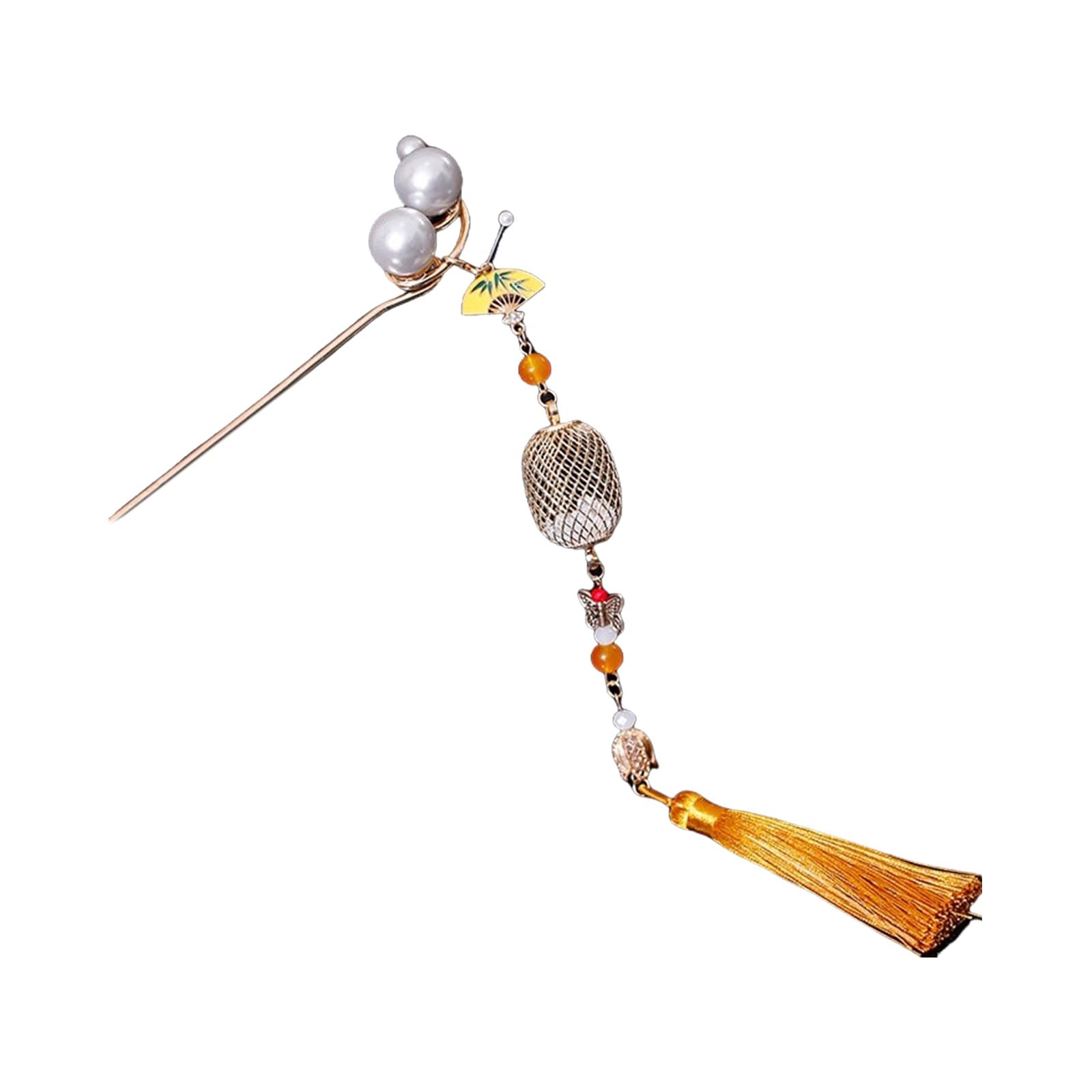 KUAIYIJU Butterfly Hair Stick With Tassels Rhinestones Buyao For Women Girl Buyao For Traditional Headpieces Hair Jewelry
