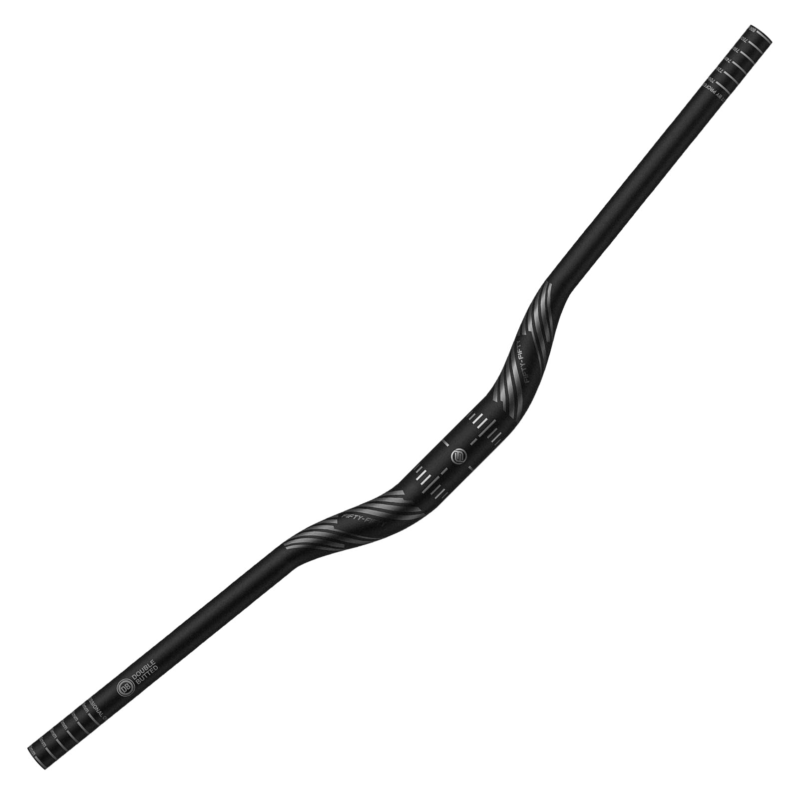 FIFTY-FIFTY Mountain Bike Riser Handlebar, 35mm Diameter 800mm Wide MTB Bar | Lightweight Aluminum Alloy, Durable and Strong, Looks Sharp, For All Mountain, Enduro, Downhill, Freeride (Black, 38mm Rise)-picture-10