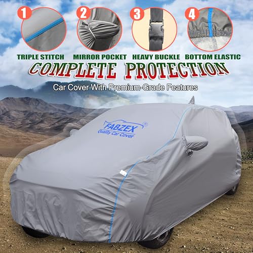 Image of Waterproof Car Cover Compatible with Toyota Innova Hycross Ultimate Protection from Street Dogs & Monkeys | Scratch-Proof, Tear-Resistant, All-Weather Shield