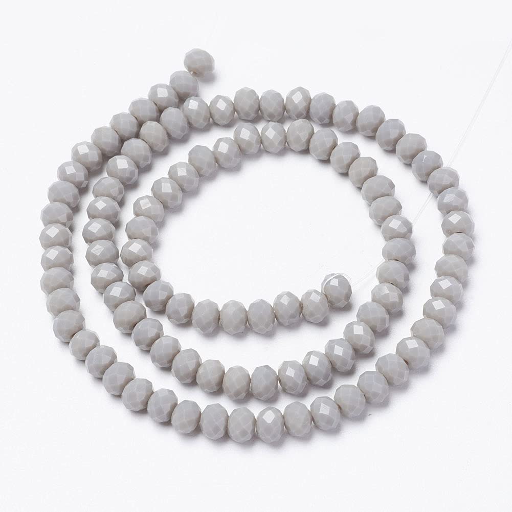 Craftdady Glasperlen-Rondellen – 6 Mm, 25 Farben, Ca. 84–85 Stück Pro Strang, Für Schmuck DIY