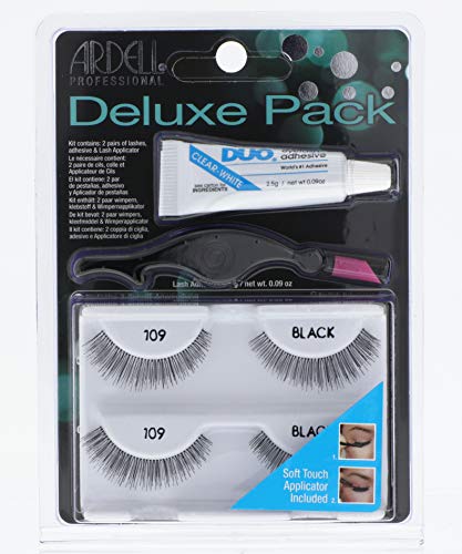 ARDELL Deluxe Pack 109 Eye Lashes, Black