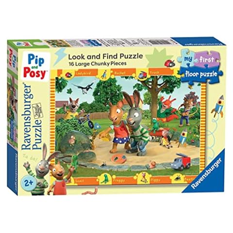Ravensburger Pip & Posy My First Look & Find Floor Jigsaw Puzzles for Kids Age 24 Months Up -16 Pieces Cover