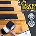 TREADSAFE Anti Slip Tape for Stairs,Non Slip Tape for Outdoor/Indoor Steps,Anti Skid Tape Roll, Traction Tread Tape for Stairs, Waterproof Grip Tape Black Traction Tape