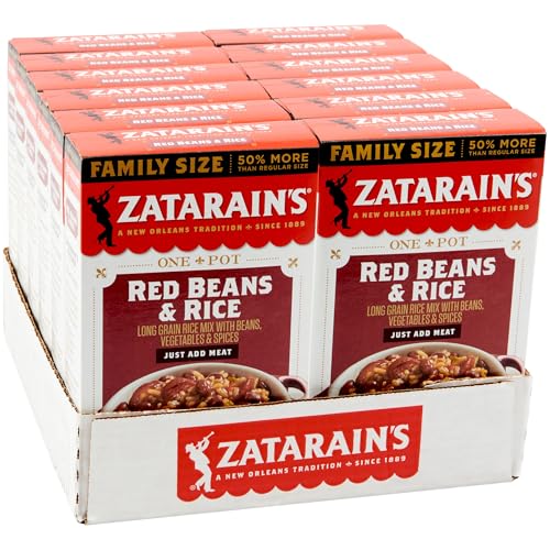Zatarain's Family Size Red Beans & Rice, 12 oz (Pack of 12)