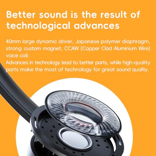 Image of FiiO Snowsky Wind 3.5mm ON-Ear Headphones for Recording Gaming with Microphone, 40mm Diaphragms Driver,HiFi Sound (Silver)