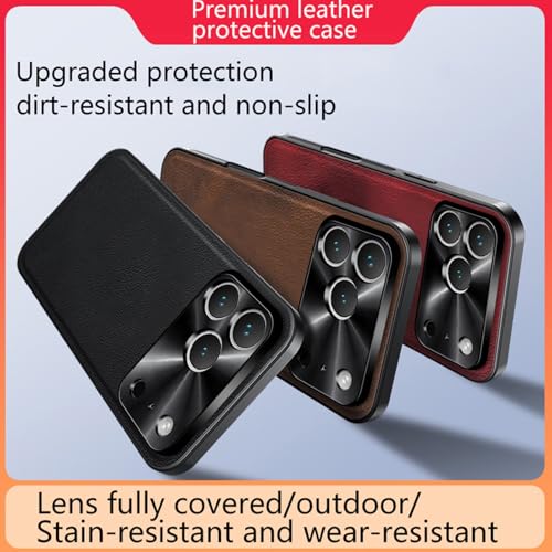 Étui compatible avec iPhone 12 Pro noir texture cuir évite les rayures - 2