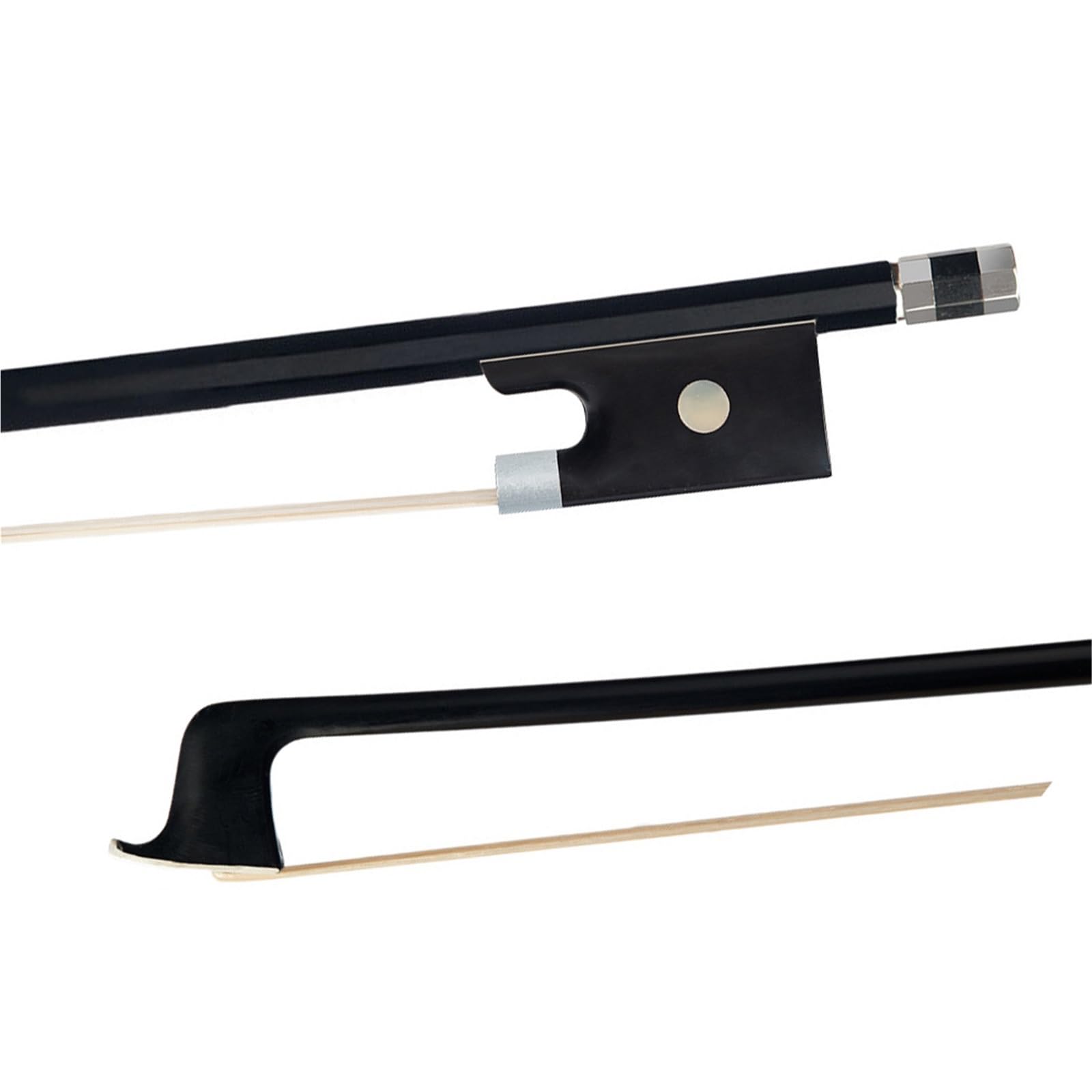 Arco Profesional De Violín Arco De Violín Fibra Carbono Crin 4/4 3/4 Accesorio Para Instrumentos Musicales Profesionales Tamaño Completo(3/4)