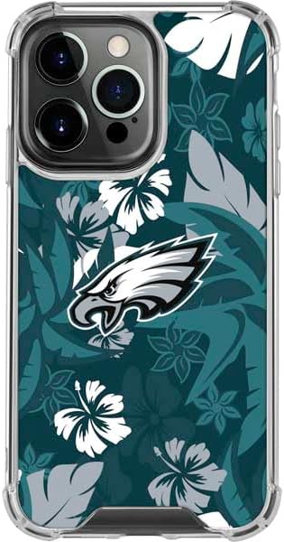 Skinit Clear Phone Case Compatible with iPhone 15 Pro - Officially Licensed NFL Philadelphia Eagles Team Motto Design