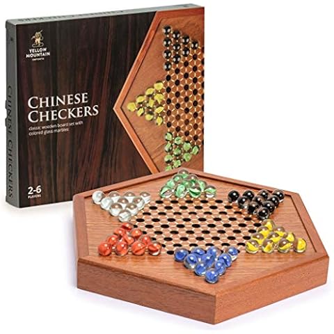 Yellow Mountain Imports Wooden Chinese Checkers Set Cover