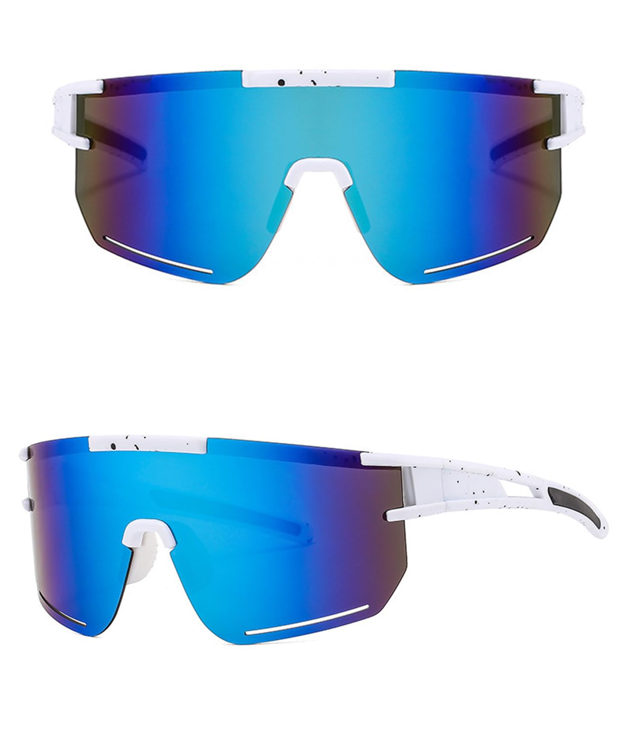 Lunettes de soleil rapides pour homme et femme - UV400 - Lunettes de sport - Lunettes de vélo - Lunettes de soleil pour l'équitation, le ski et la pêche en parachutisme