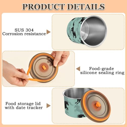 Envase Hermético de Acero Inoxidable DOMIKING 900 ml miniatura 4